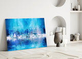 Abstract Glass Wall Art.