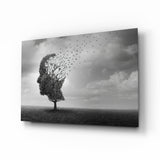 Autumn of Thoughts Glass Wall Art.