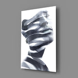 Man Glass Wall Art.