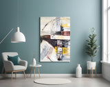Abstract Glass Wall Art.