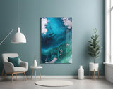 Colors of Abstraction Glass Wall Art.