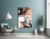 Abstract Glass Wall Art.