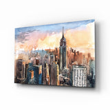 New York City Glass Wall Art.