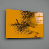 Woman Bird Glass Wall Art.