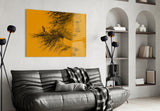 Woman Bird Glass Wall Art.