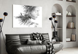 Woman Bird Glass Wall Art.