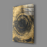 Abstract Loop Glass Wall Art.