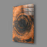Abstract Loop Glass Wall Art.