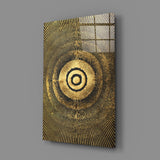 Abstract Loop Glass Wall Art.
