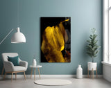 Yellow Story Glass Wall Art.