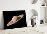 Saturn Glass Wall Art.