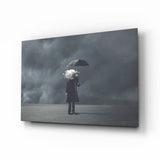 Storm in Thoughts Glass Wall Art.