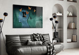 Butterfly Effect Glass Wall Art.