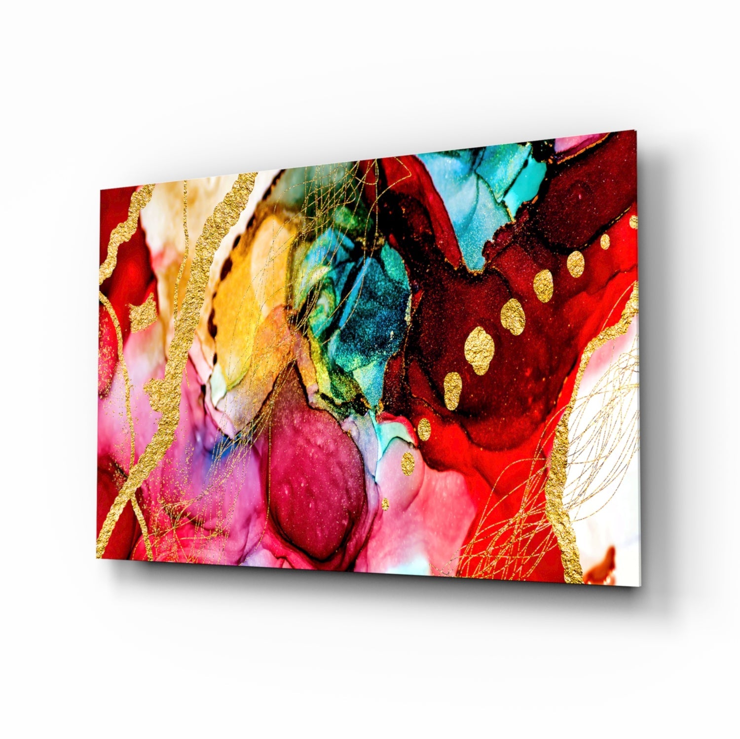 Colors Glass Wall Art.