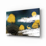 Abstraction Glass Wall Art.