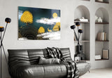 Abstraction Glass Wall Art.
