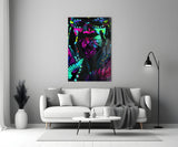 Neon Glances Glass Art.