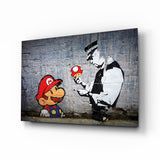 Super Mario Glass Art.