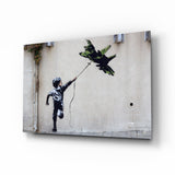 War Kite Glass Art.