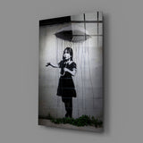 Escape from the Rain Glass Art.