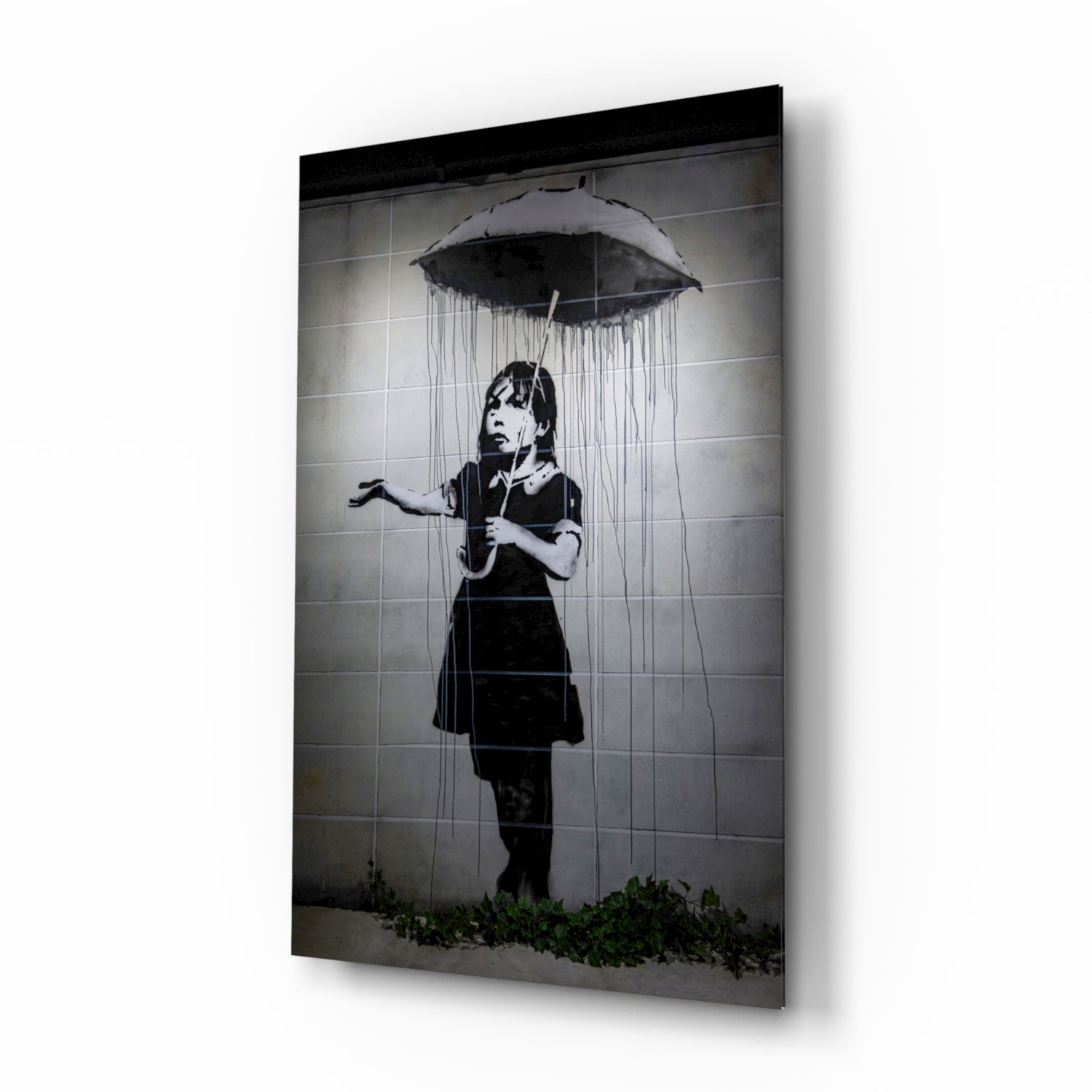 Escape from the Rain Glass Art.
