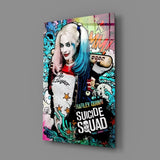 Harley Quinn Glass Art.