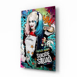 Harley Quinn Glass Art.