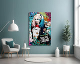Harley Quinn Glass Art.
