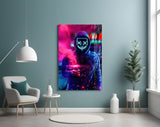 Neon Protest Glass Art.