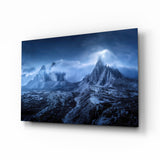 Imposing Mountains Glass Art.