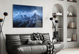 Imposing Mountains Glass Art.