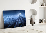 Imposing Mountains Glass Art.