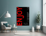 Enjoy The Little Things Glass Wall Art.