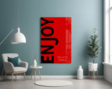 Enjoy The Little Things Glass Wall Art.