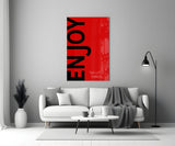 Enjoy The Little Things Glass Wall Art.