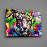Eye of the Tiger Glass Wall Art.