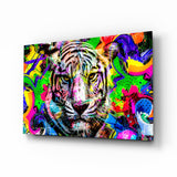 Eye of the Tiger Glass Wall Art.