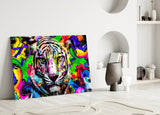 Eye of the Tiger Glass Wall Art.