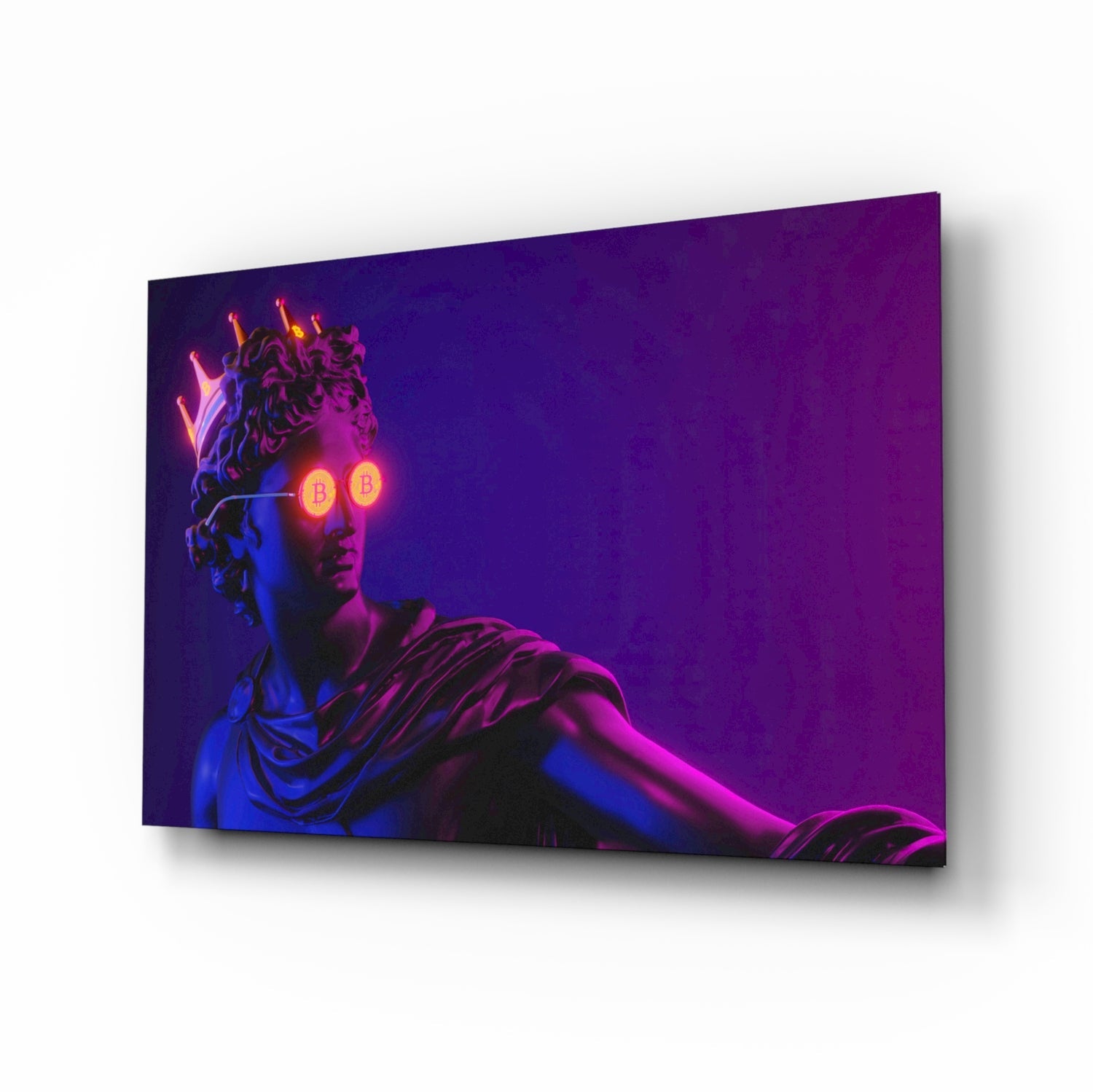 Cool Statue Glass Wall Art.