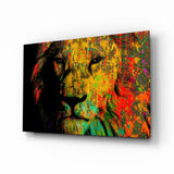 Eye of the Lion Glass Wall Art.