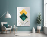 Squares Glass Wall Art.