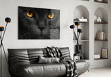 Cat Glass Wall Art.