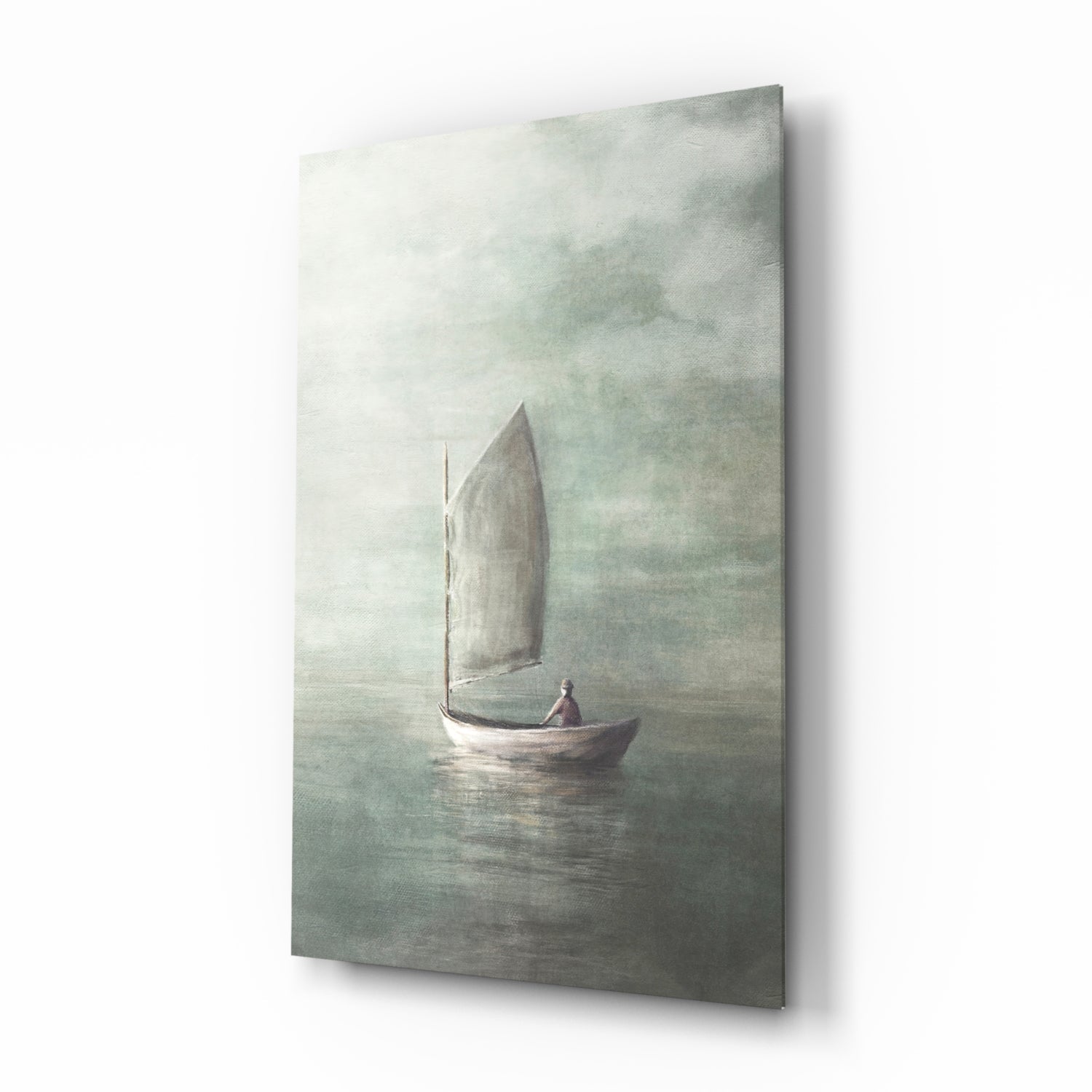 Loneliness Glass Wall Art.