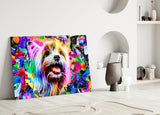 Happy Puppy Glass Wall Art.