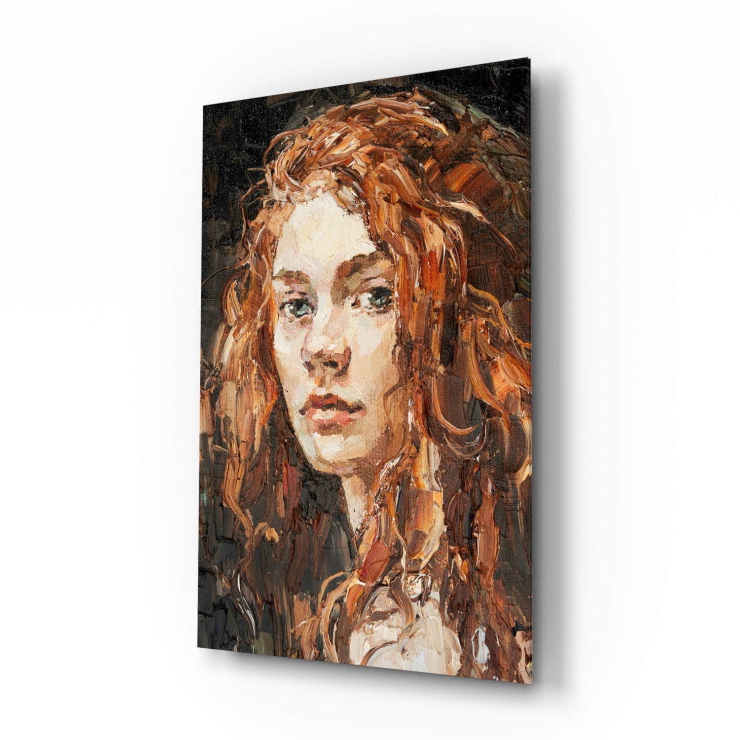 Woman  Glass Wall Art.