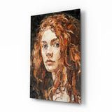 Woman  Glass Wall Art.