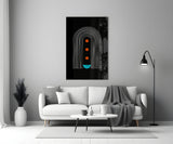 Dots Under the Rainbow Glass Wall Art.