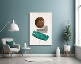 Dance of Earth Colors Glass Wall Art.