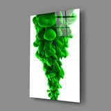 Green Layers Glass Wall Art.
