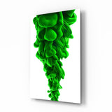 Green Layers Glass Wall Art.